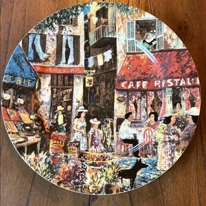 Guy Buffet Collection ‘Marche Aux Fleurs’ 11-inch Art Plate